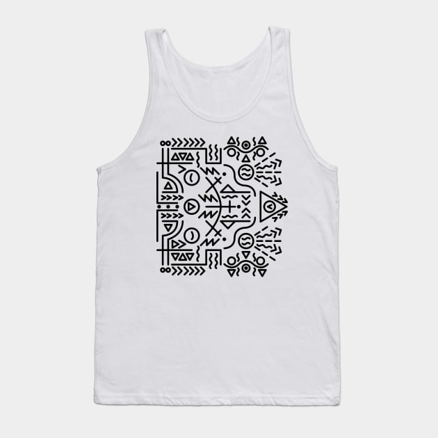 Abstract Lines and Shapes 1 Tank Top by JDP Designs